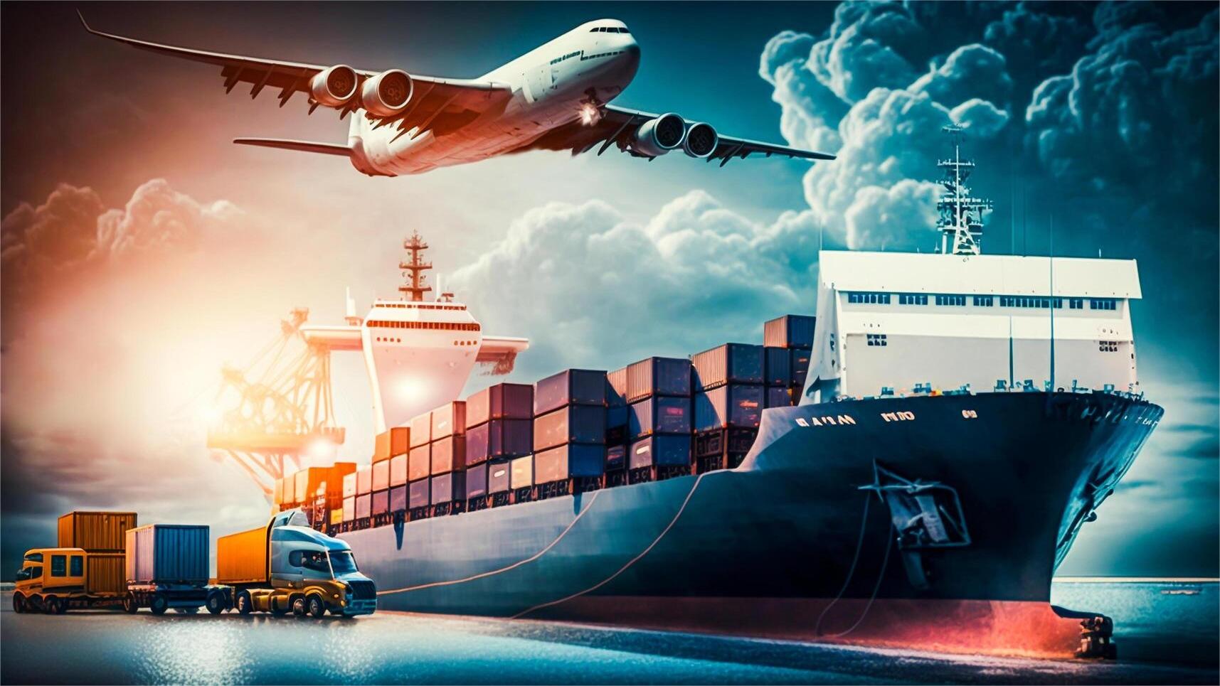 High speed express delivery plane loading cargo for Mexico