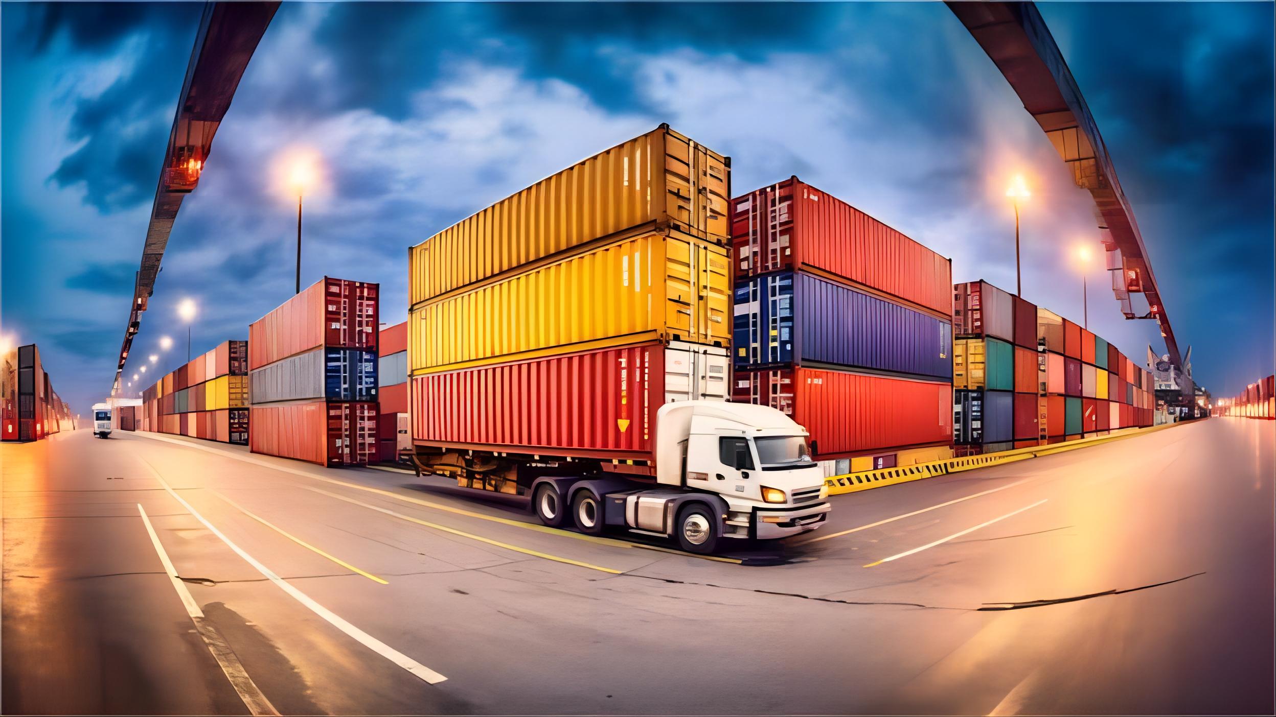 Cargo ship transporting goods from China to Mexico for US distribution