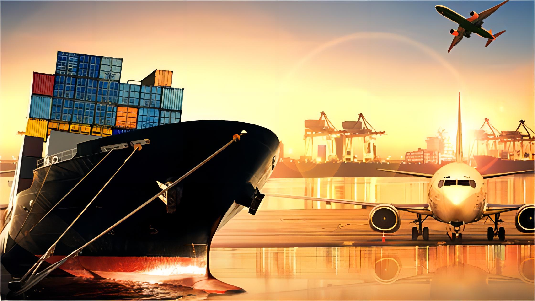 Comparison chart of sea vs air freight for China to UAE routes