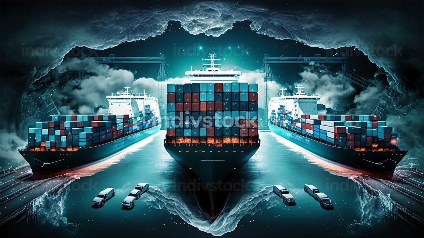 Modern warehouse facility handling international air freight shipments