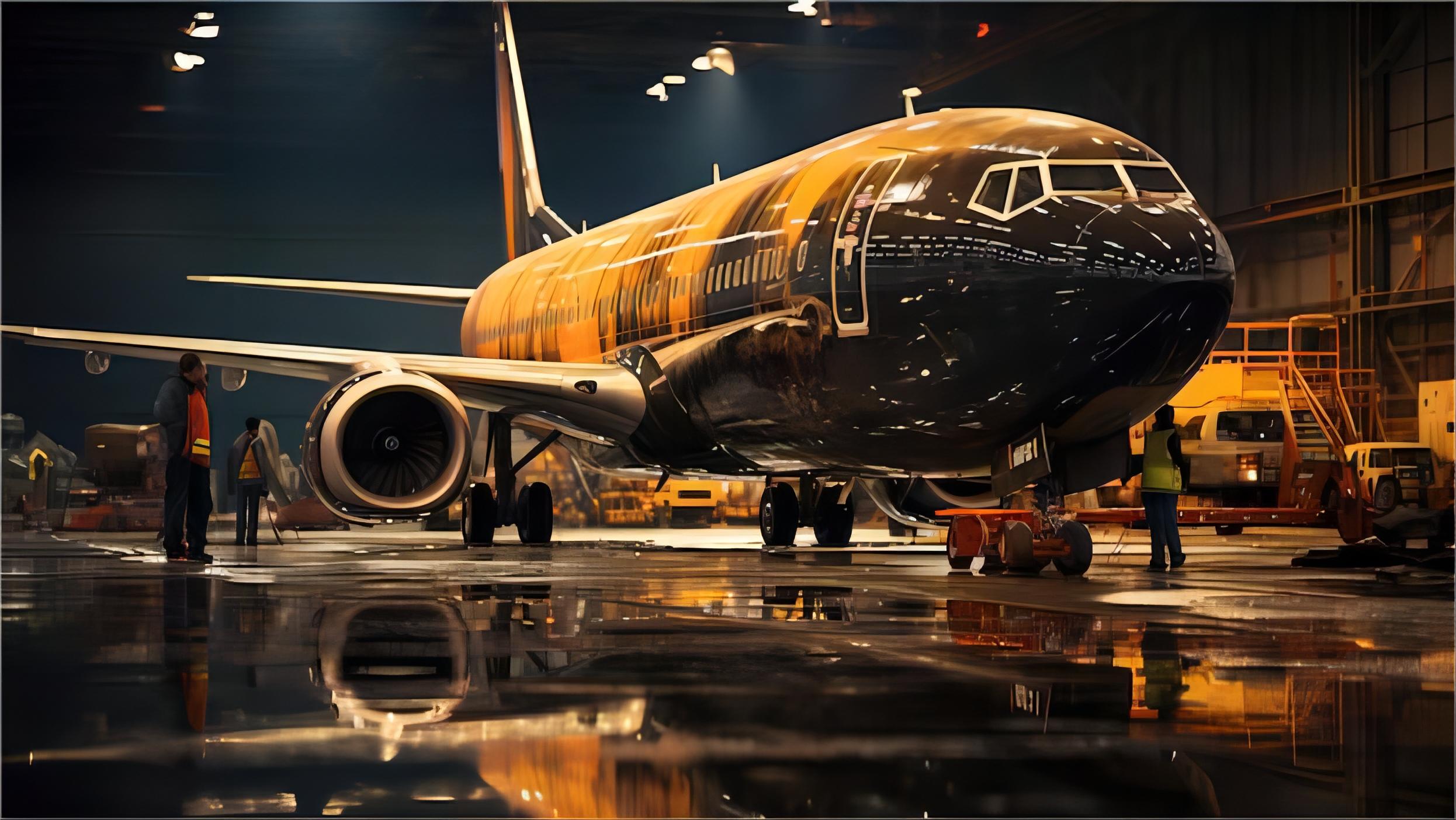 Cargo plane being loaded with freight for shipment from China to the UK