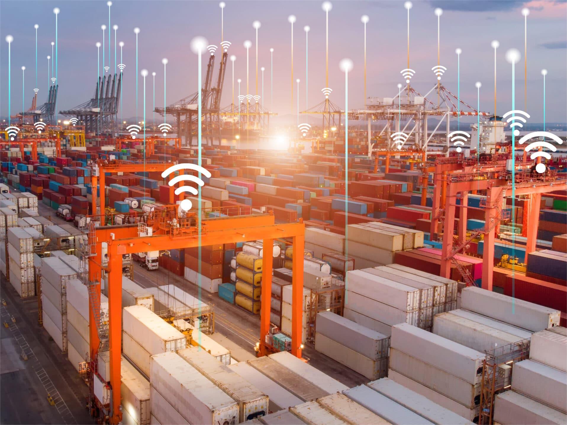 Professional logistics team managing international rail freight