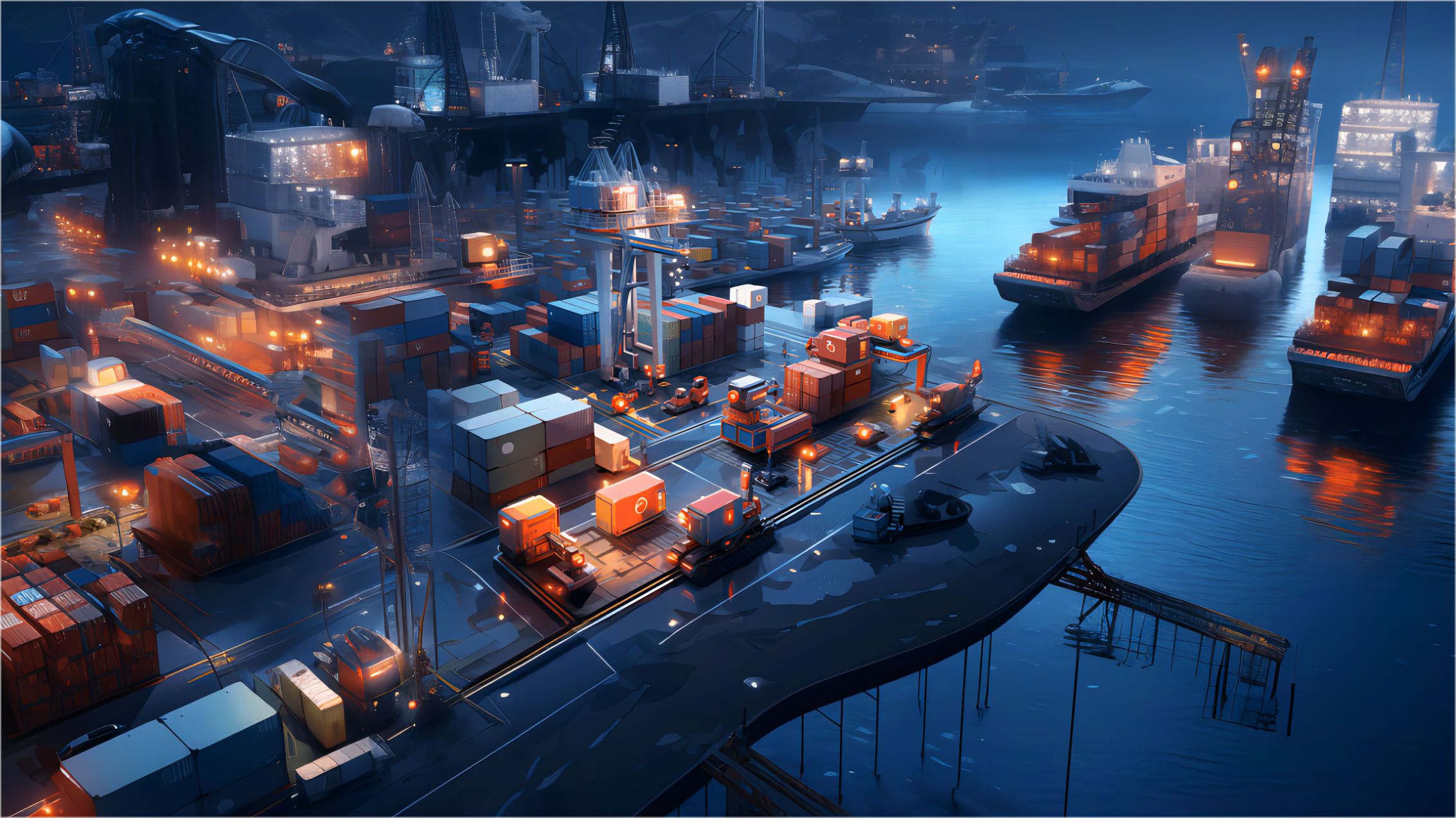 Cargo ship transporting containers from China to UAE port