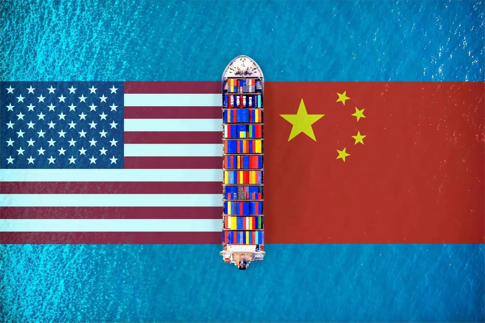 Cargo ship transporting containers from China to Mexico