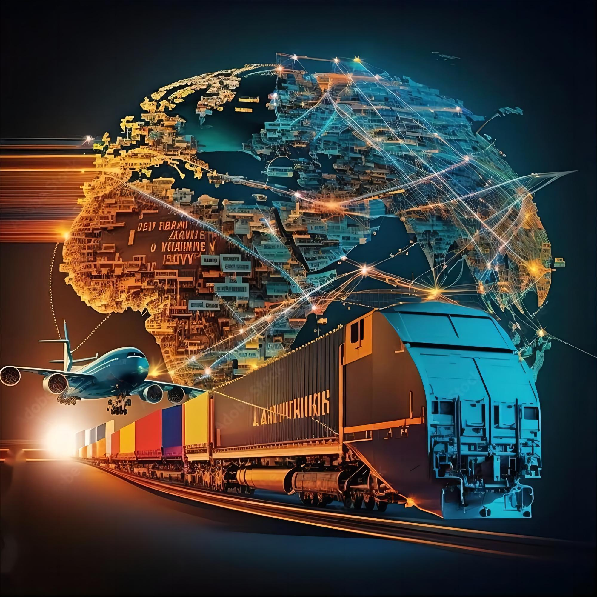 Logistics professional reviewing shipping documents
